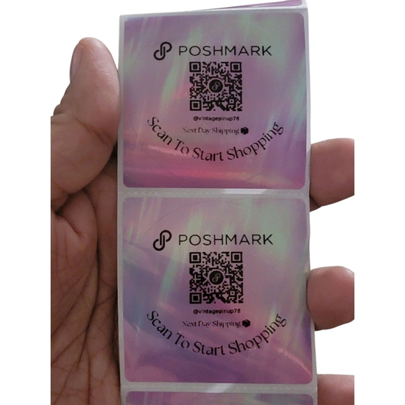 2in Pink Dream Poshmark QR Sticker Customized To Your Closet - Picture 6 of 7